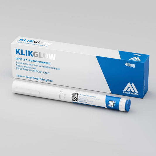KLIKGLOW BPC 157 TB500 GHK-CU Blend 40mg UAE | Recovery and Collagen Support Peptide Formula