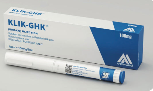 Klick GHK-CU 100 mg UAE Copper Peptide for Collagen Skin Rejuvenation and Hair Support