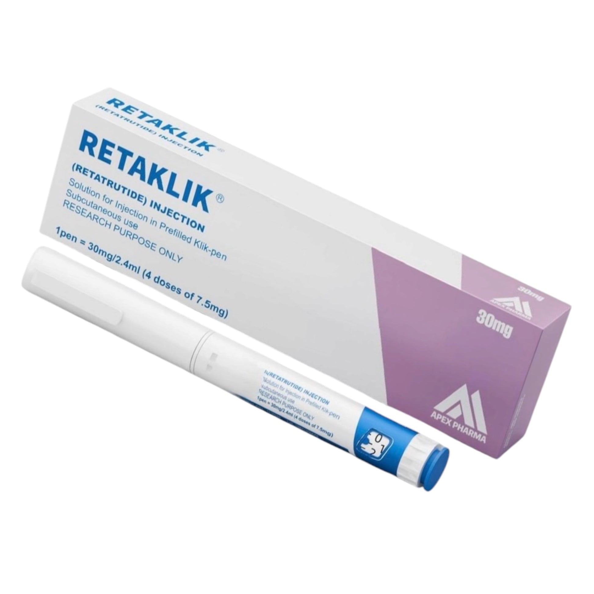 Retatrutide 30mg UAE RETAKLIK prefilled peptide pen 30mg 2.4ml research formulation